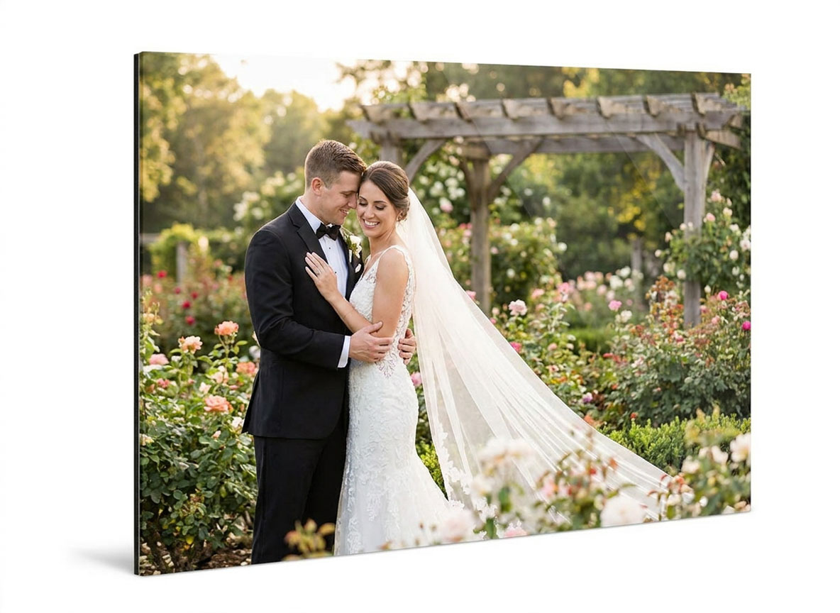 Fotografía con acrílico boda